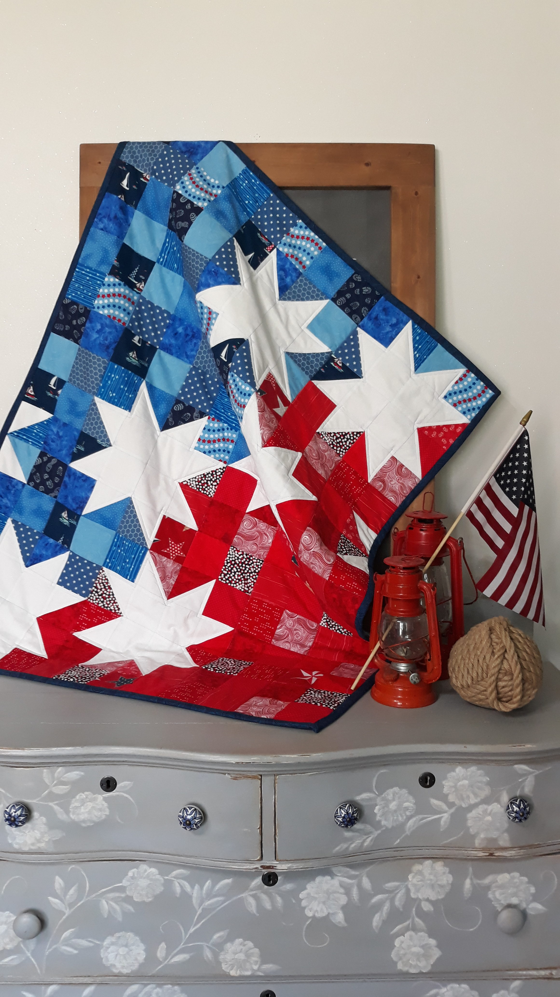 Star Spangled Baby Quilt - Under the Perry Tree